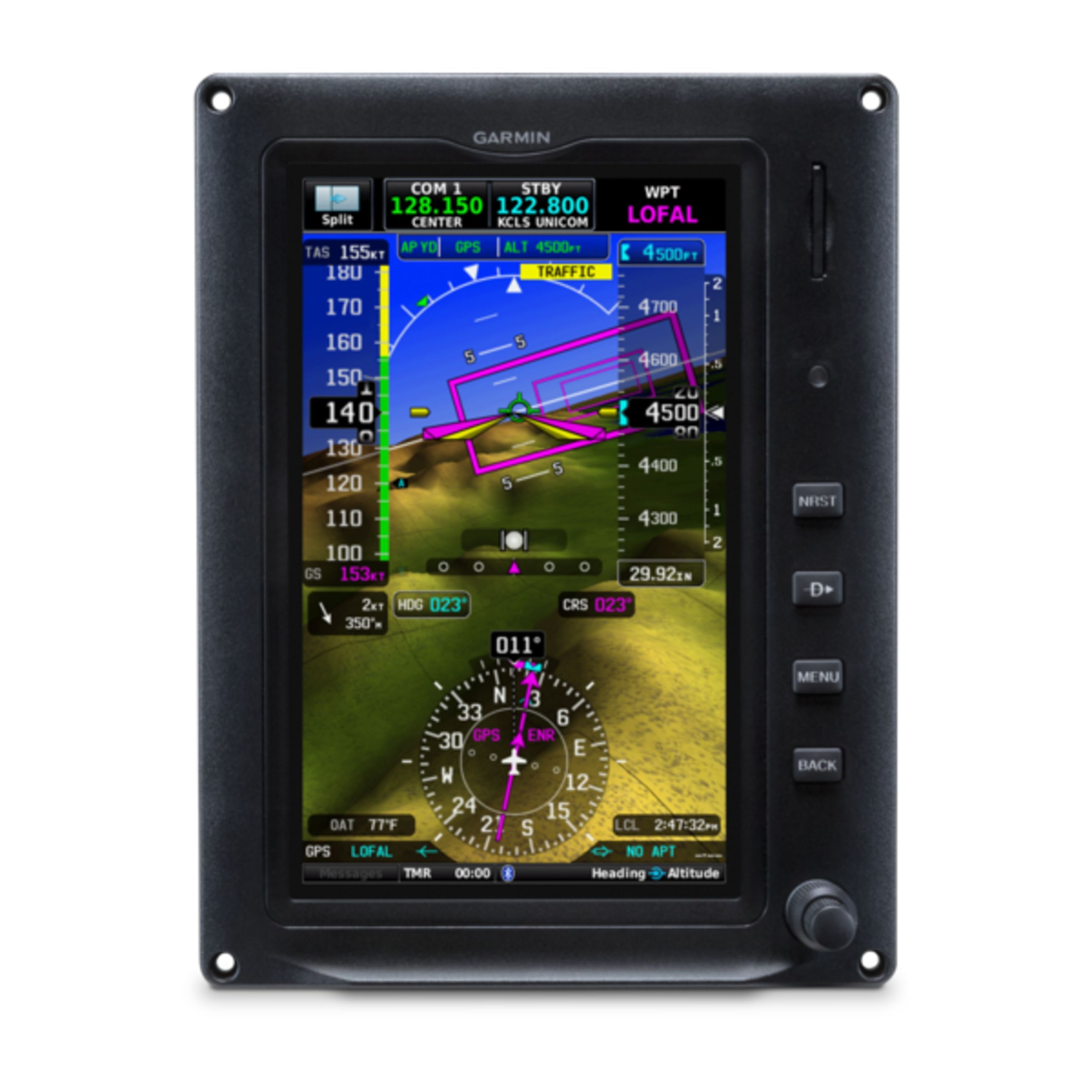 G3X Touch For Certificated Aircraft - 7" Portrait Pfd Display