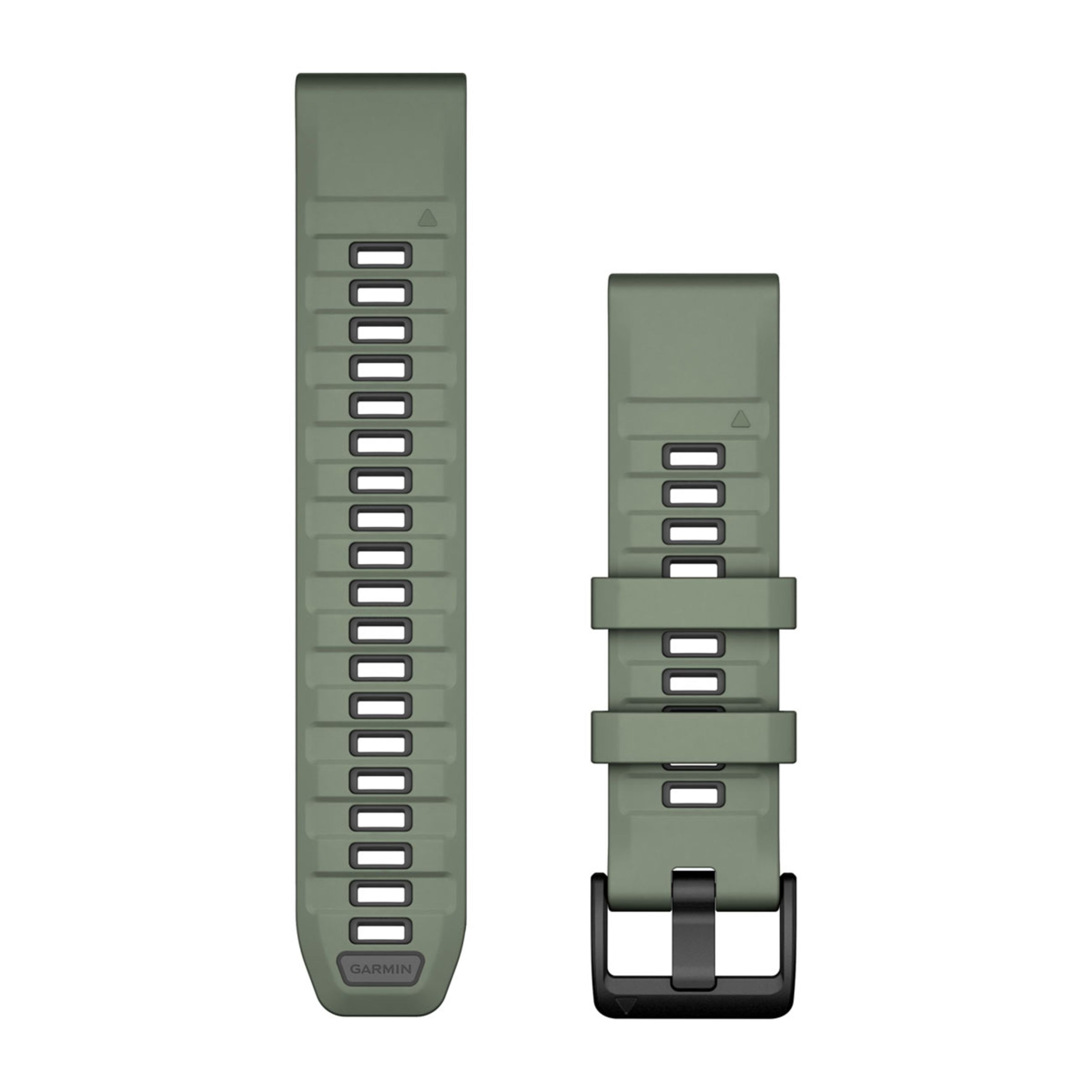 Quickfit 22 Watch Straps - Willow/Graphite Silicone