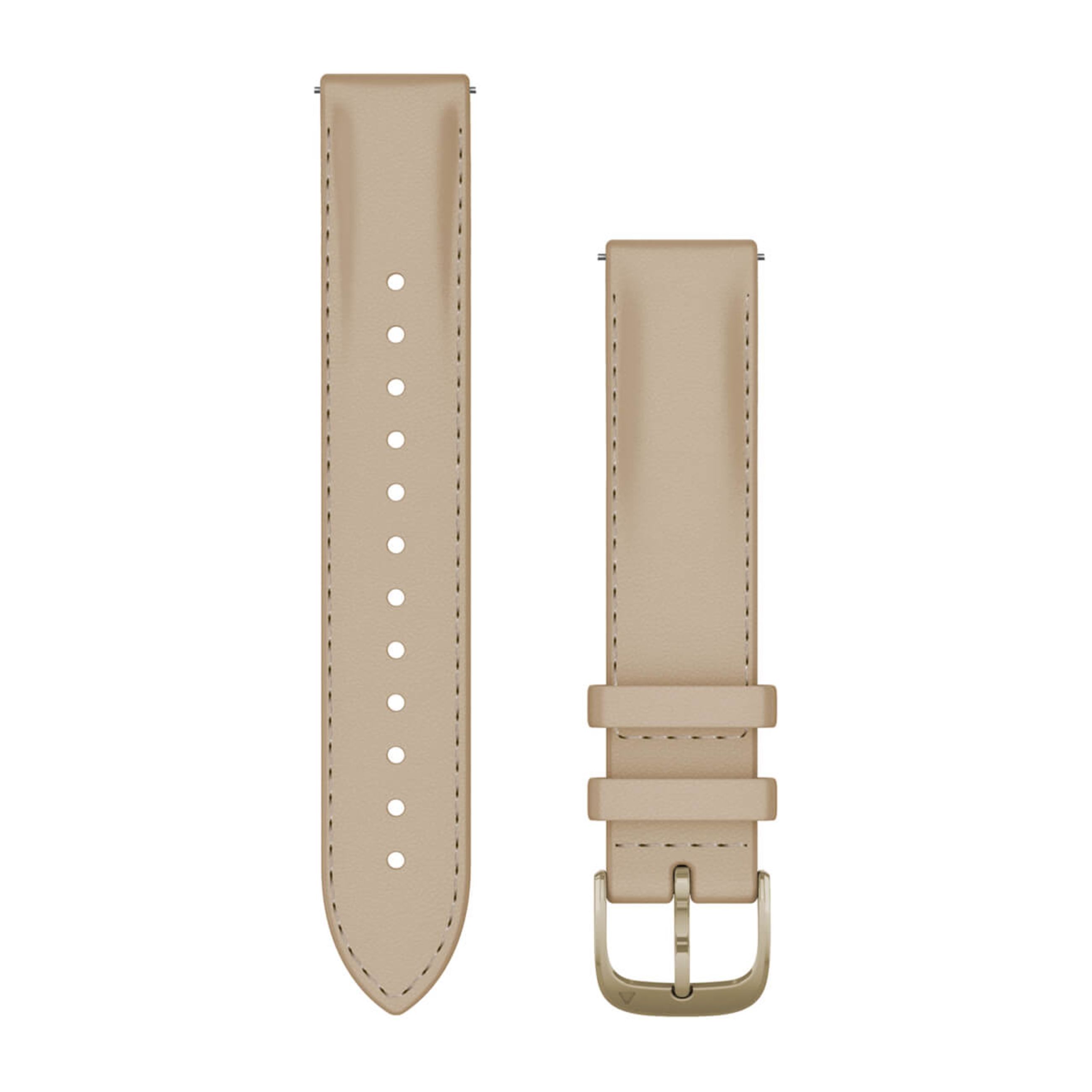 Quick Release Bands (18 Mm) - Light Sand Leather With Cream Gold Hardware