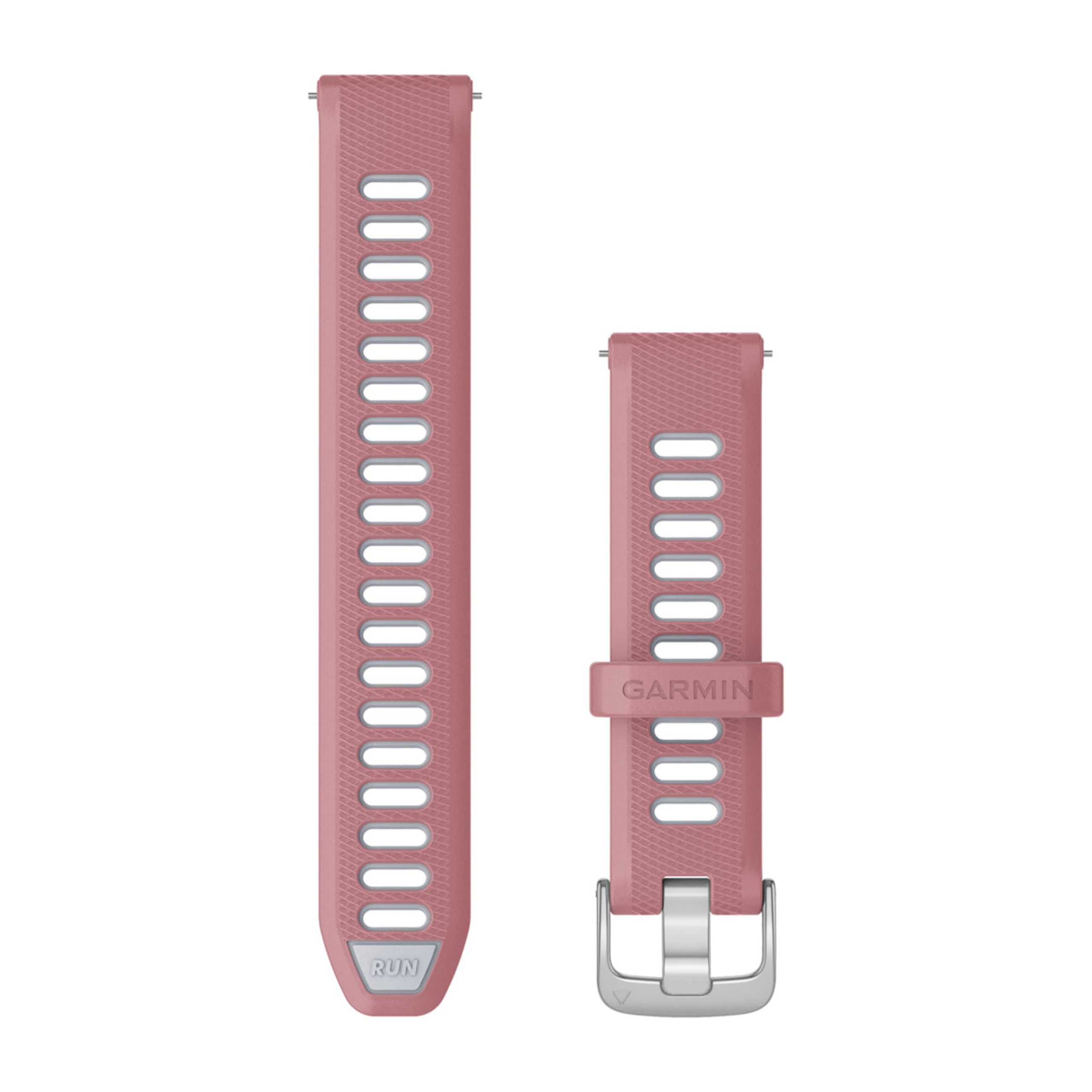 Quick Release Bands (18 Mm) - Pink/Whitestone With Silver Hardware