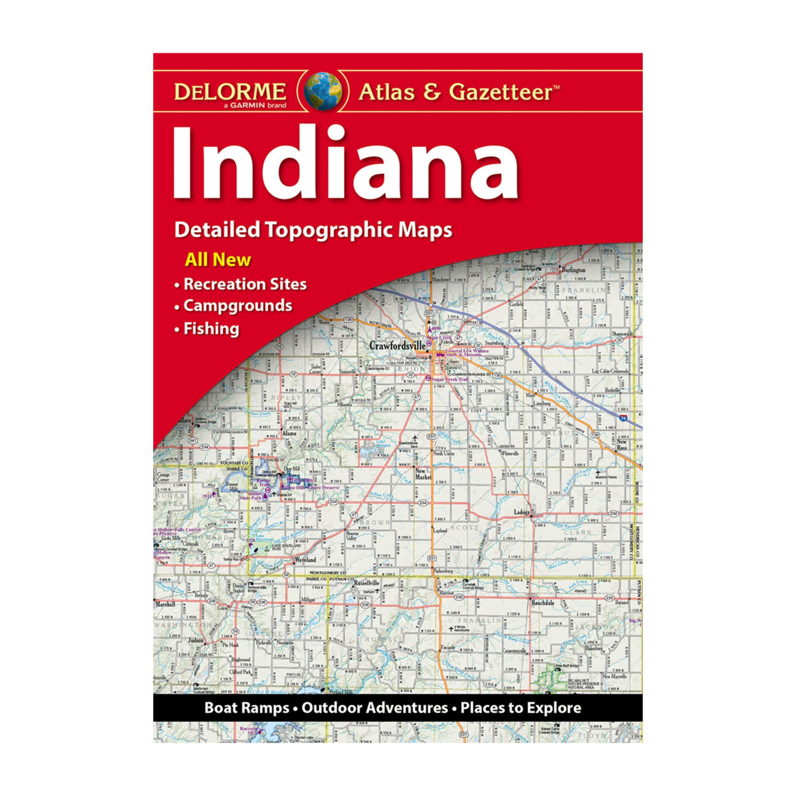 Delorme Atlas & Gazetteer Paper Maps - Indiana