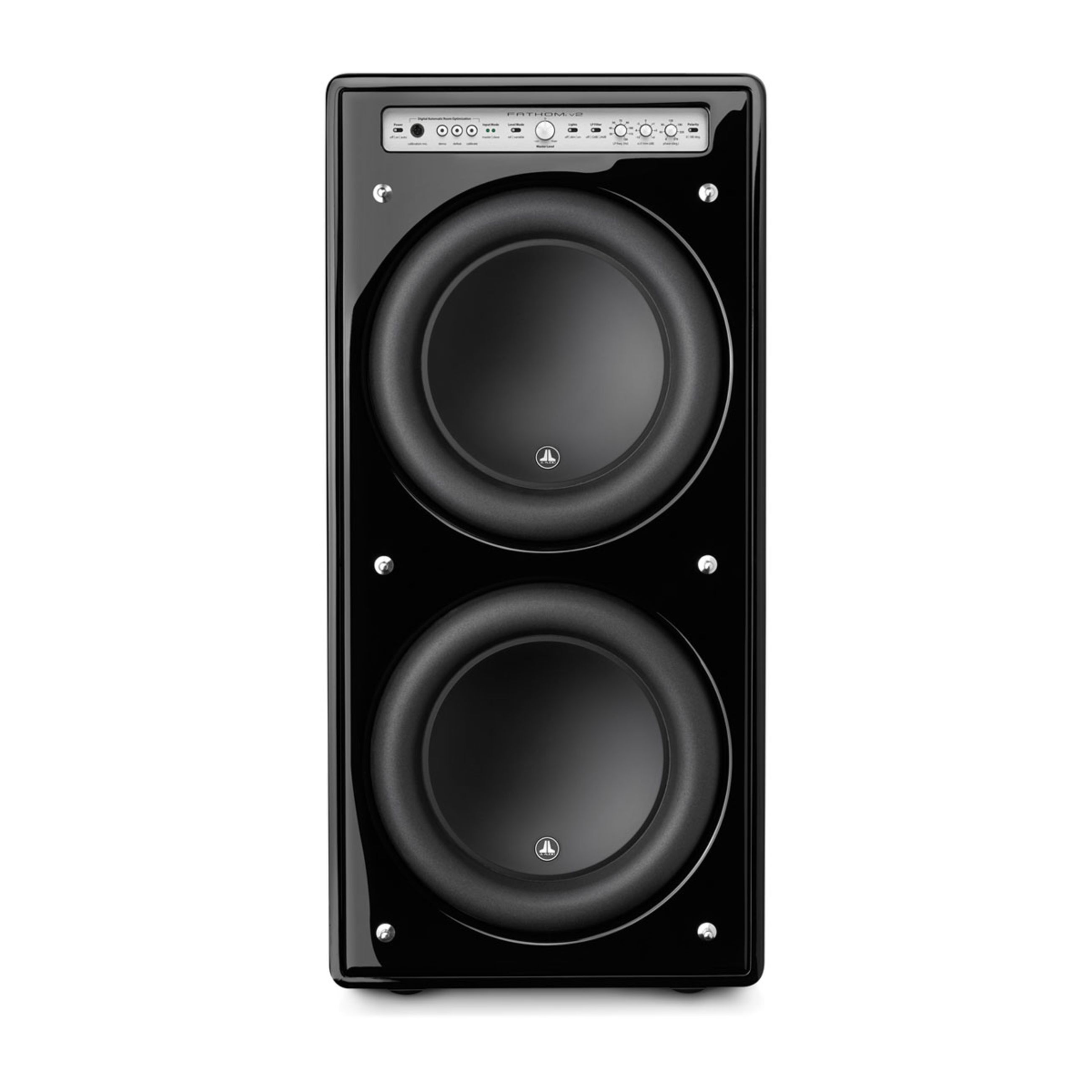 Jl Audio Fathom V2 Powered Subwoofers - Dual 12" With Gloss Black Finish (F212V2-Gloss)
