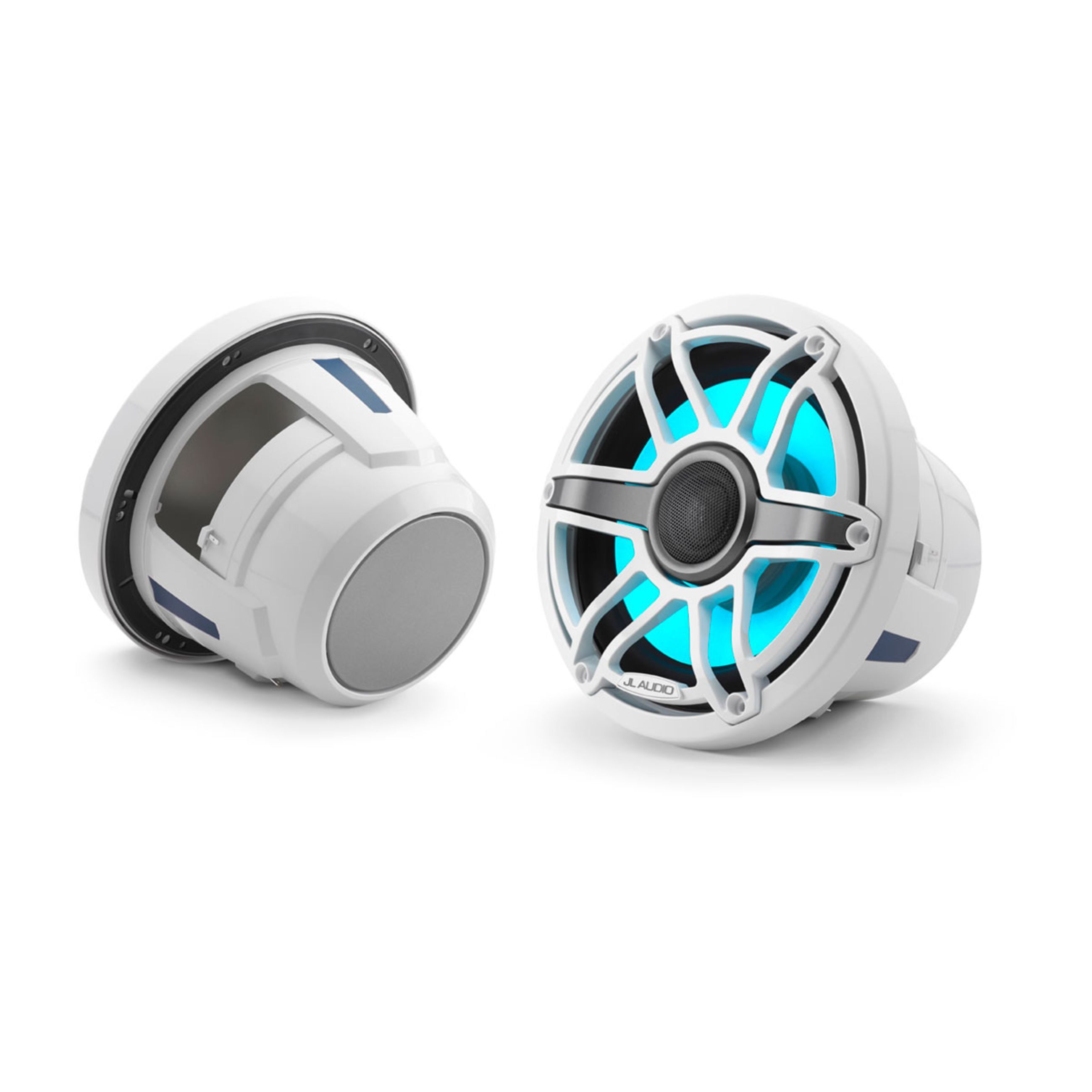 Jl Audio M6 Marine Speakers - 8.8" With Led And White Sport Grille (M6-880X-S-Gwgw-I)