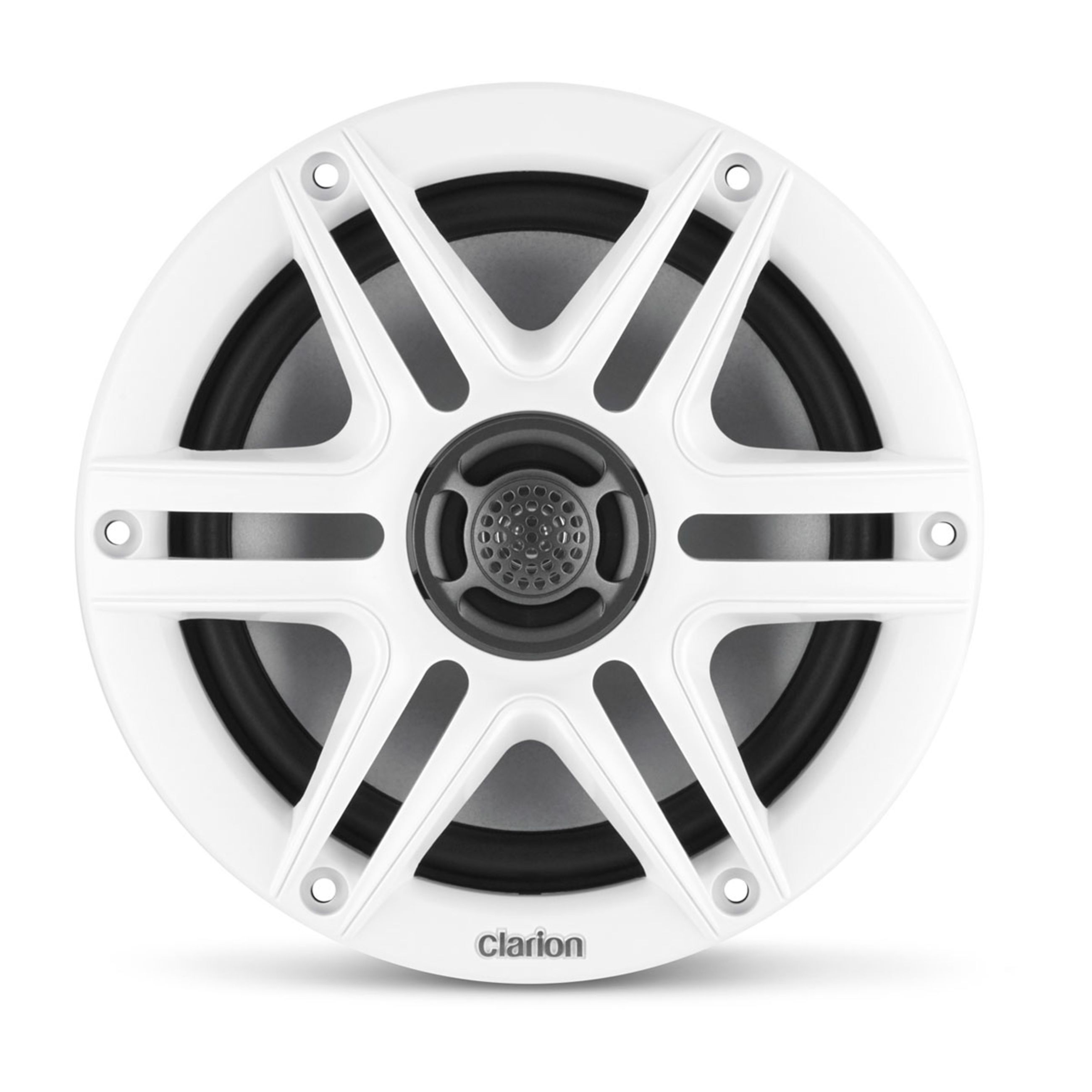 Clarion Marine Cms Speakers - 6.5" With White And Black Sport Grille (Cms-651-Swb)