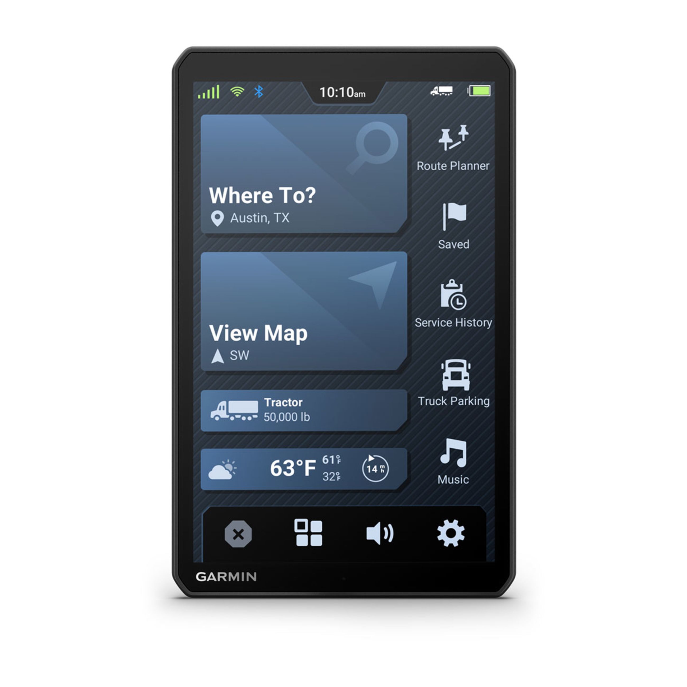 DēZl Otr720 - 8" Gps Truck Navigator With DēZl Headset 110 - Image 3