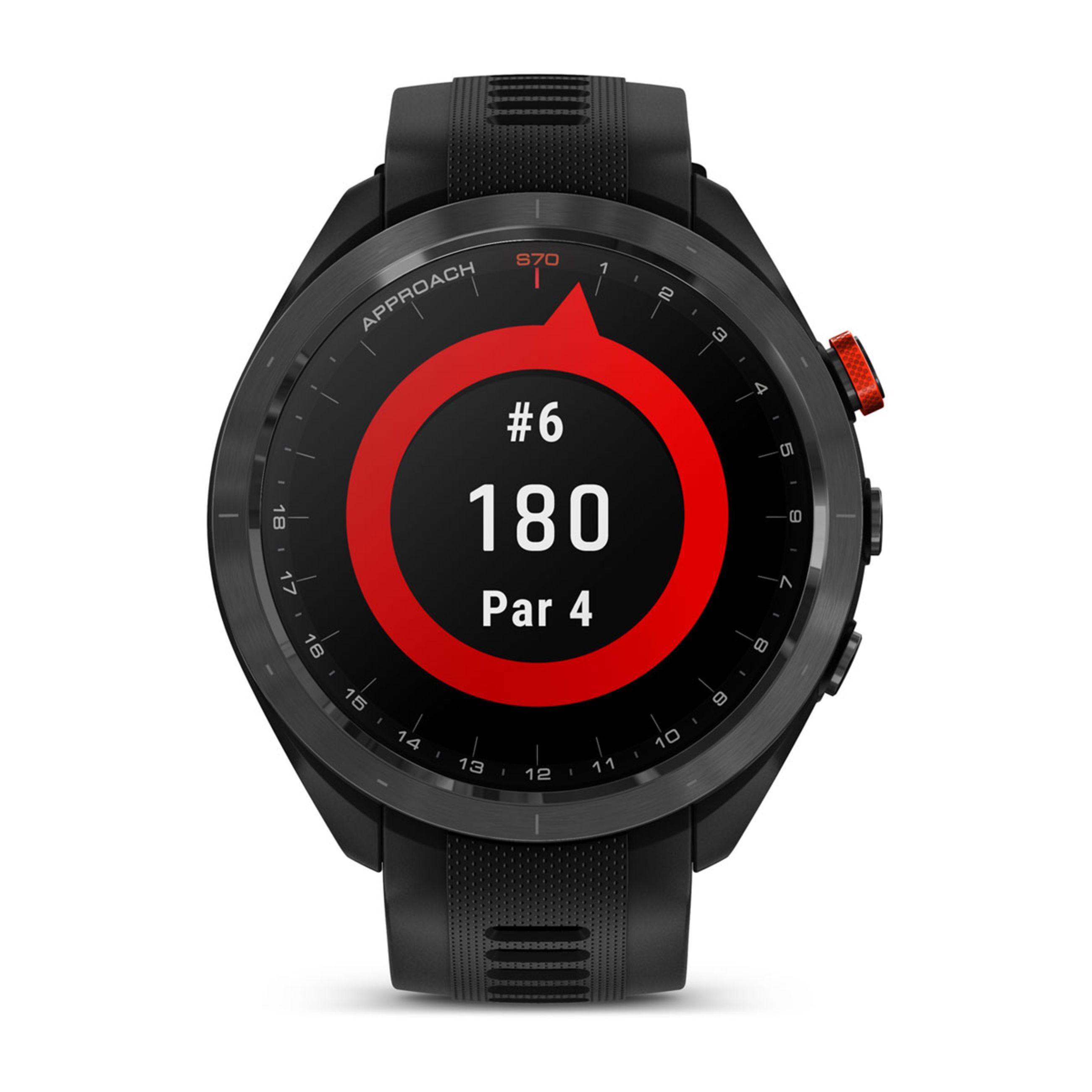 Approach S70 - 47 Mm - Black/Red Ceramic Bezel With Black Silicone Band - Image 6