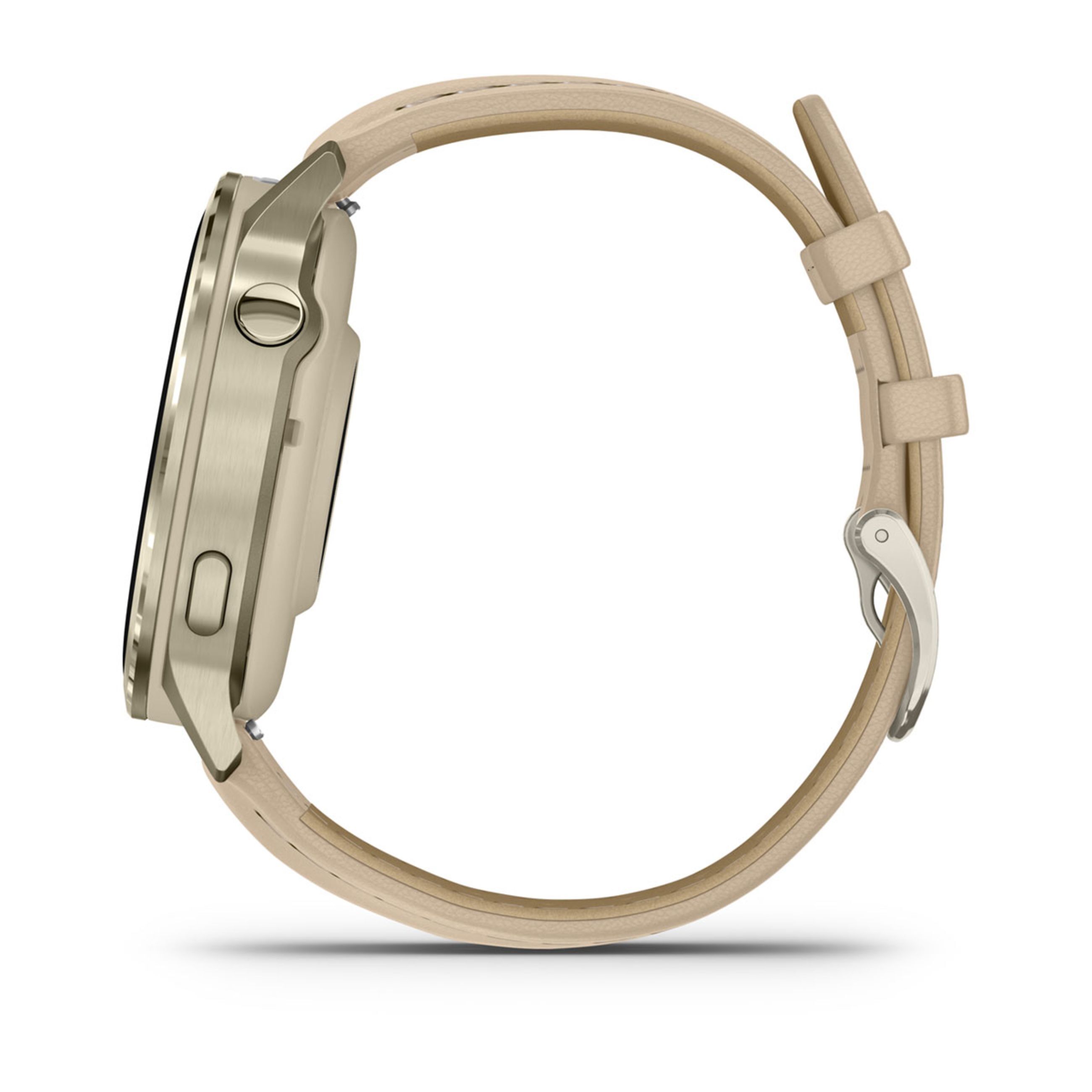 Venu 4 β 45 Mm - Lunar Gold With Bone Silicone Band And Light Sand Leather Band - Image 8