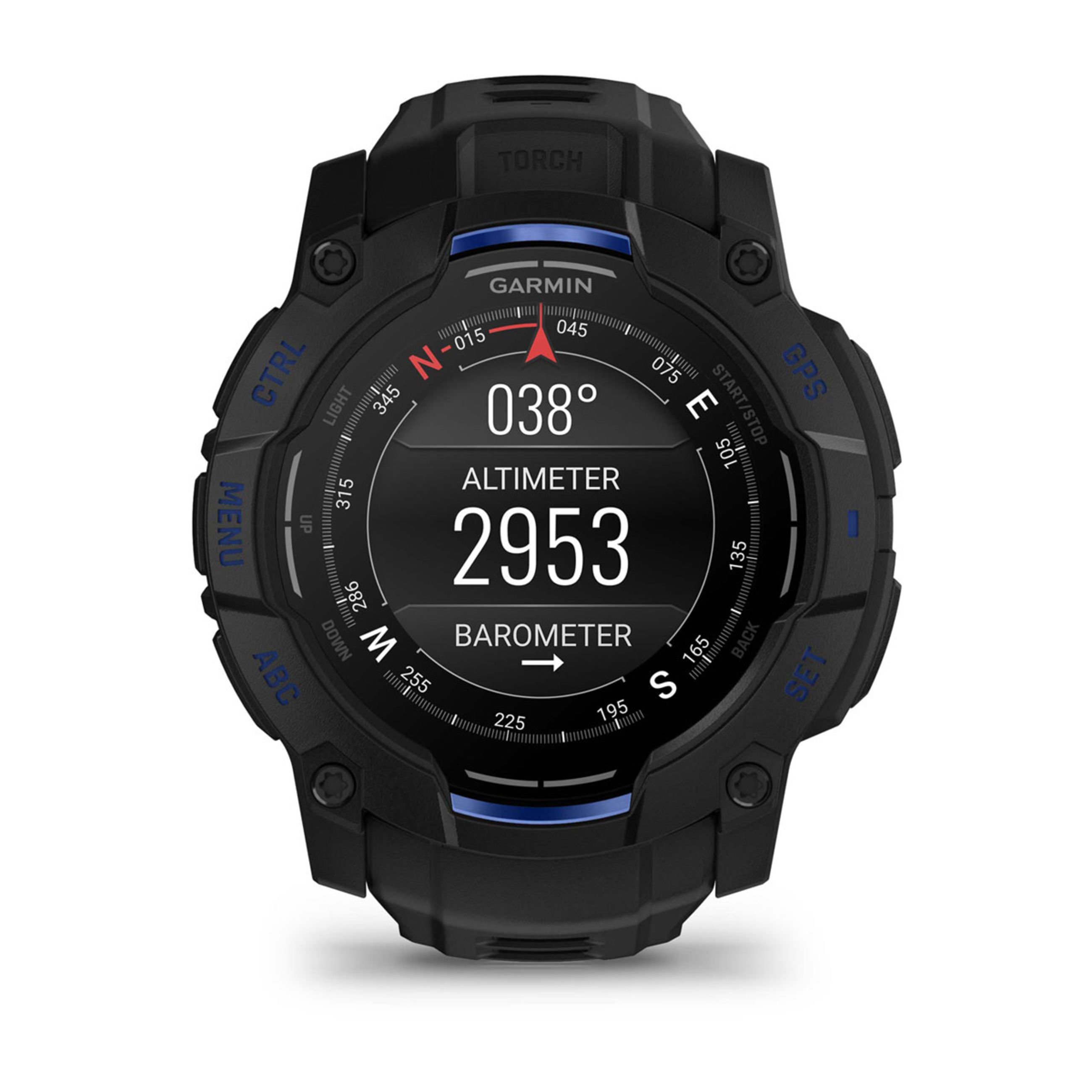 Instinct E – 45 Mm - Black With Black/Bolt Blue Band - Image 8