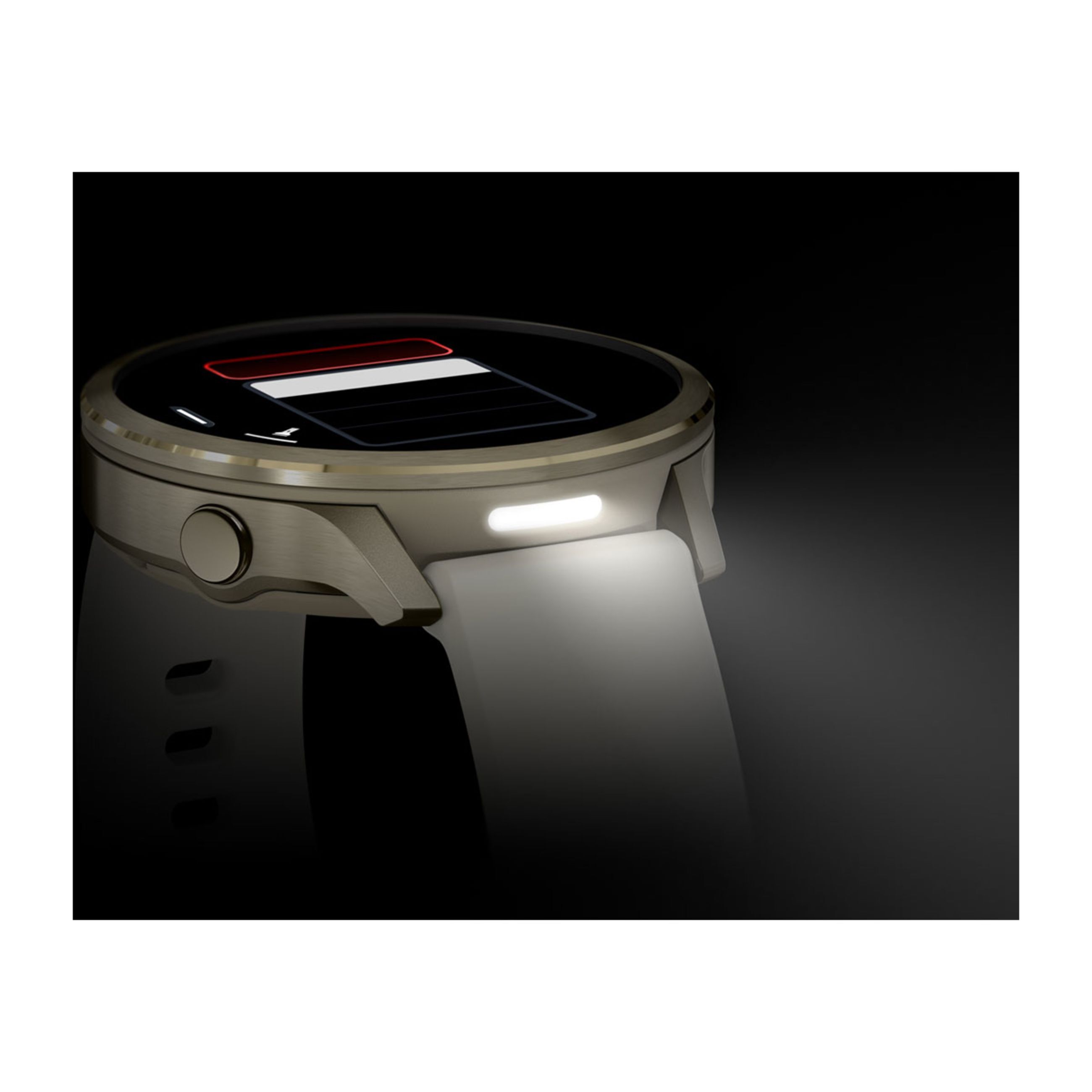 Venu 4 β 45 Mm - Lunar Gold With Bone Silicone Band And Light Sand Leather Band - Image 9