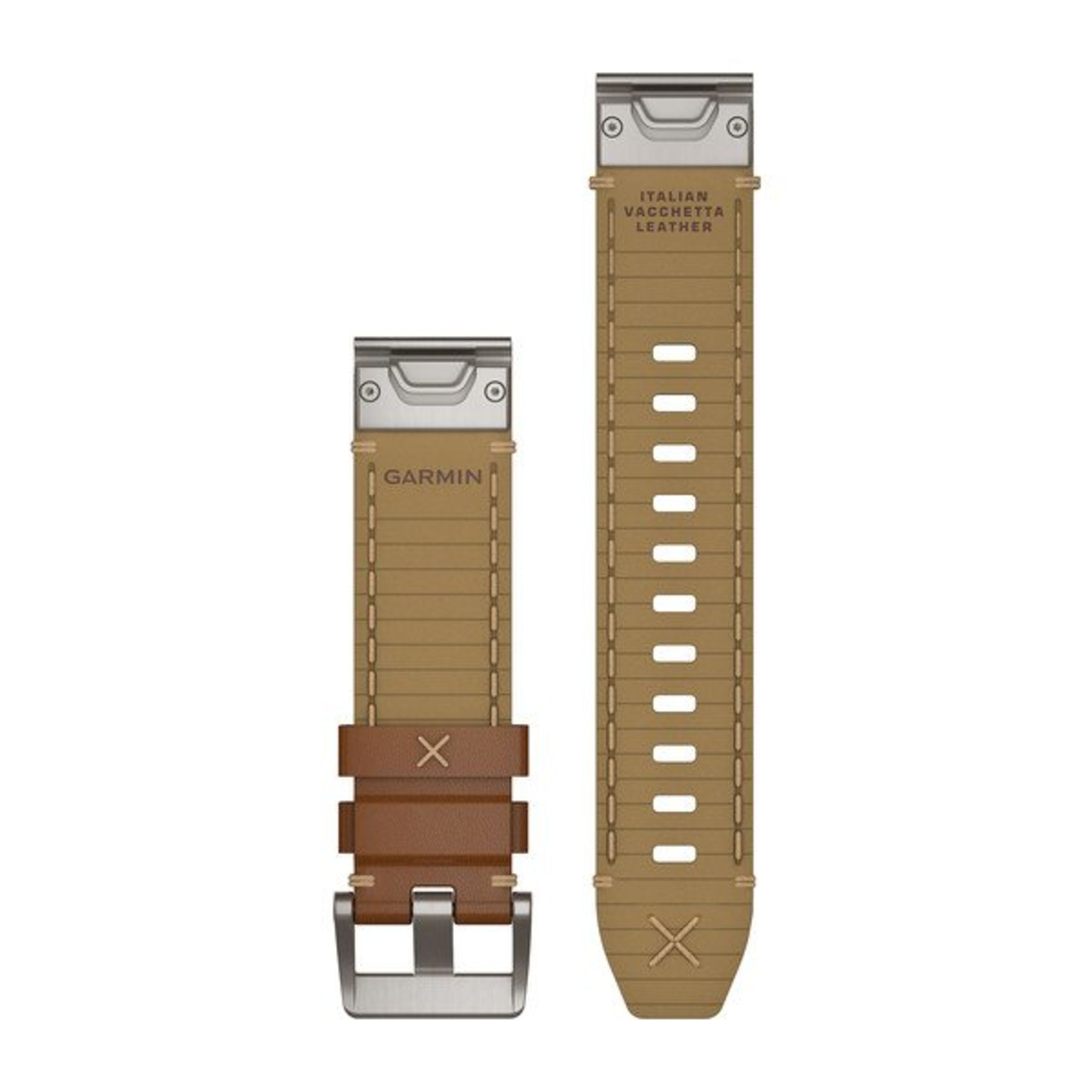 Alternative view of Quickfit 22 Watch Straps - Italian Vacchetta Leather Strap
