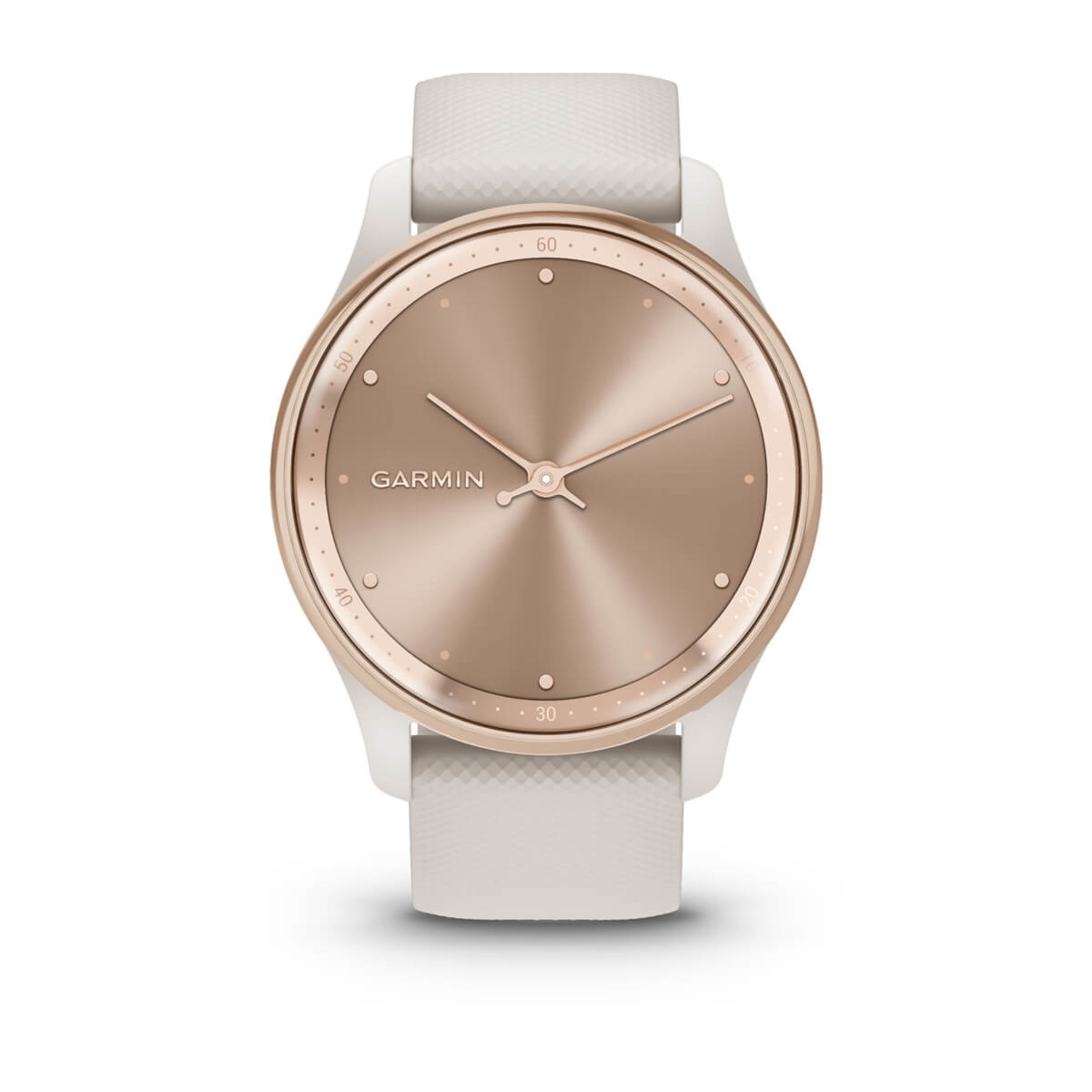 Alternative view of VíVomove Trend - Peach Gold Stainless Steel Bezel With Ivory Case And Silicone Band