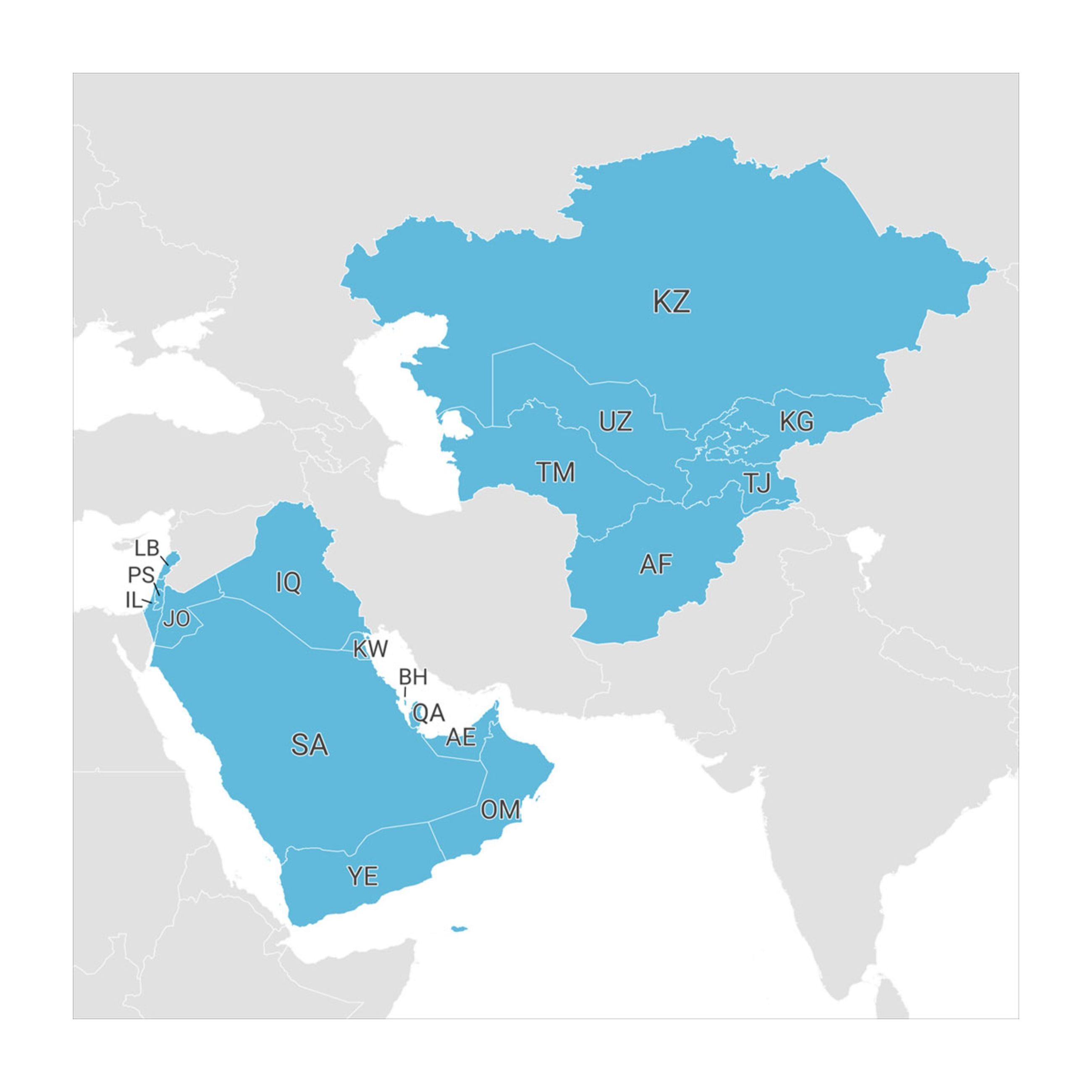 Alternative view of Topoactive Maps - Middle East And Central Asia | Download