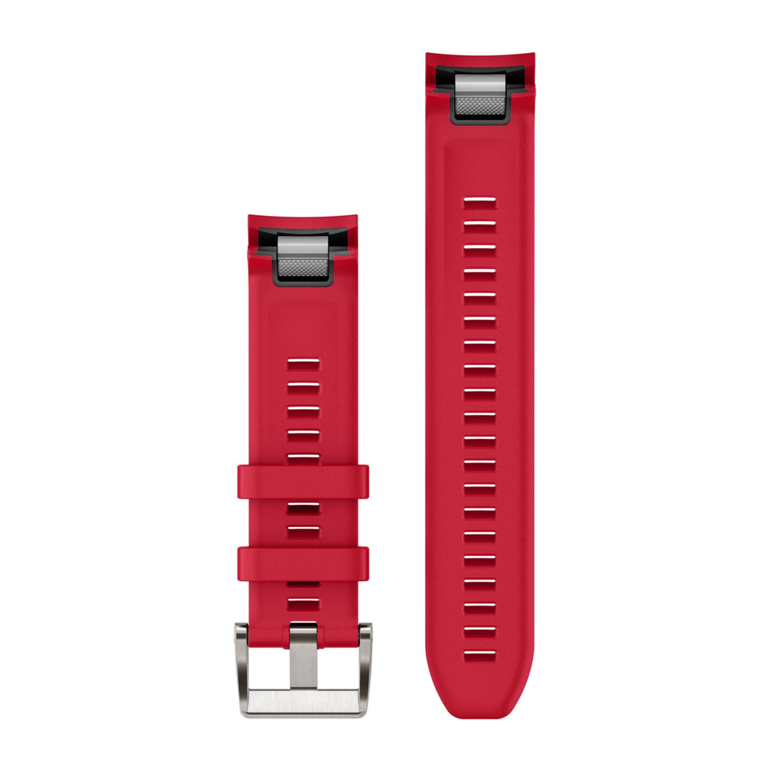 Alternative view of Quickfit 22 Watch Straps - Plasma Red Silicone Strap