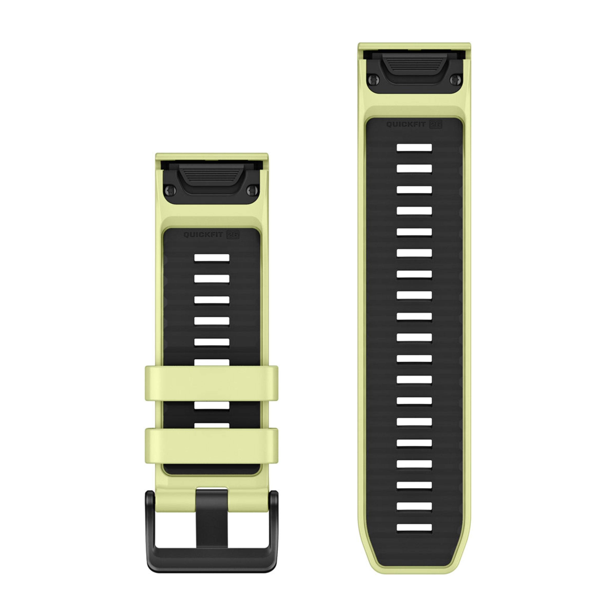 Alternative view of Quickfit 26 Watch Bands - Citron Silicone (3-Piece Dive Set)