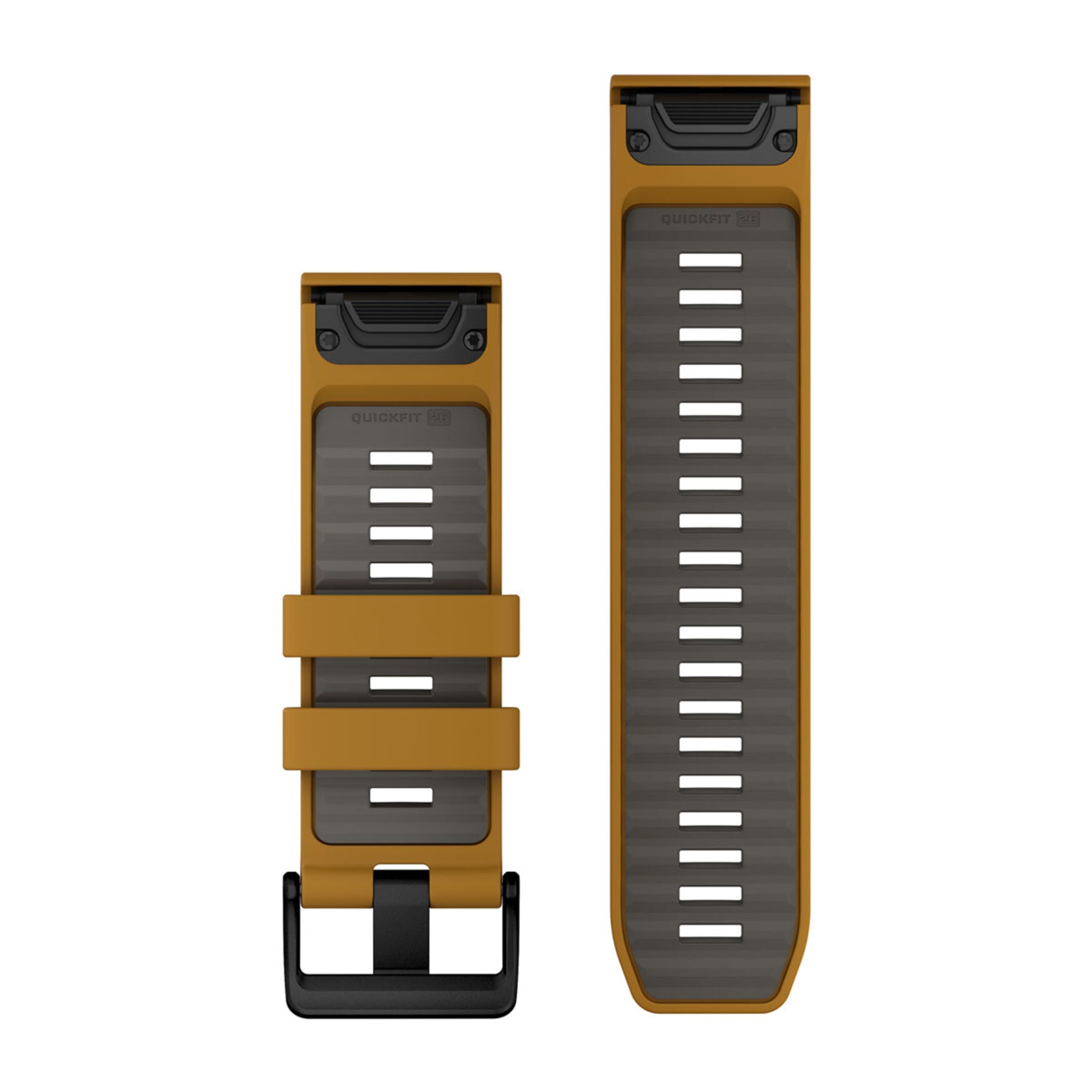 Alternative view of Quickfit 26 Watch Bands - Autumn/Pebble Gray Silicone