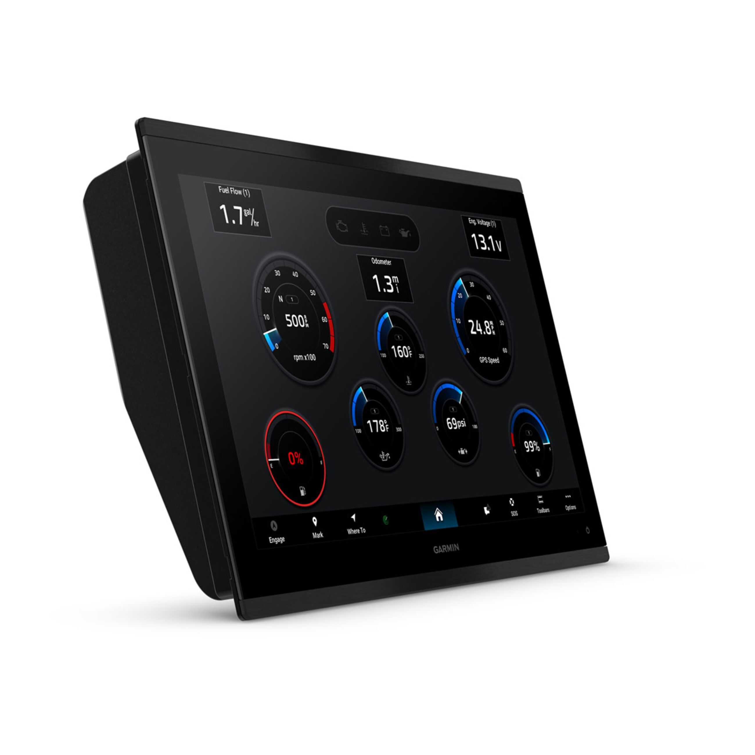 Alternative view of Gpsmap 9217 - Premium Chartplotter With Worldwide Basemap