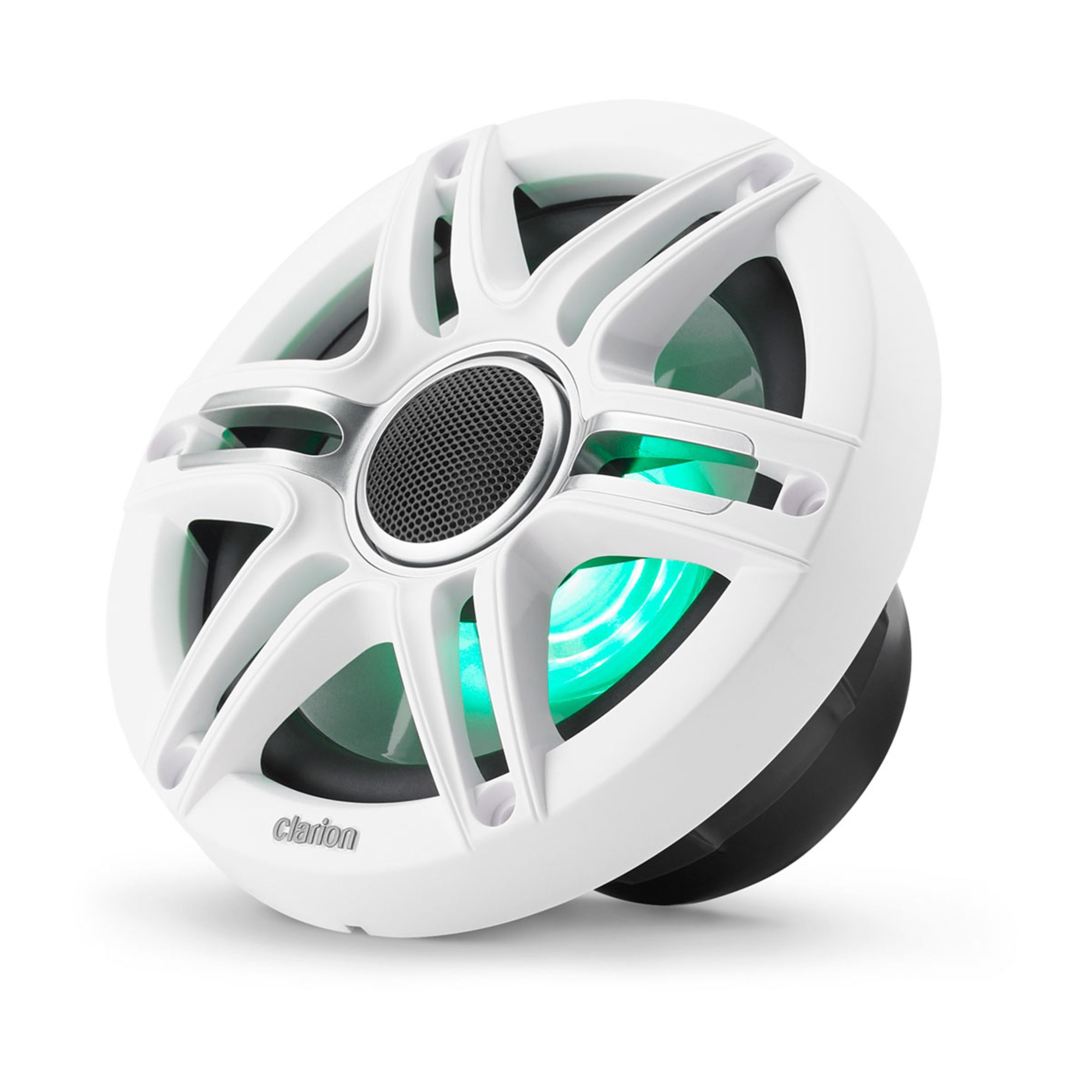 Alternative view of Clarion Cmsp Marine Speakers - 6.5" With Led And White And Gray Sport Grille (Cmsp-651Rgb-Swg)