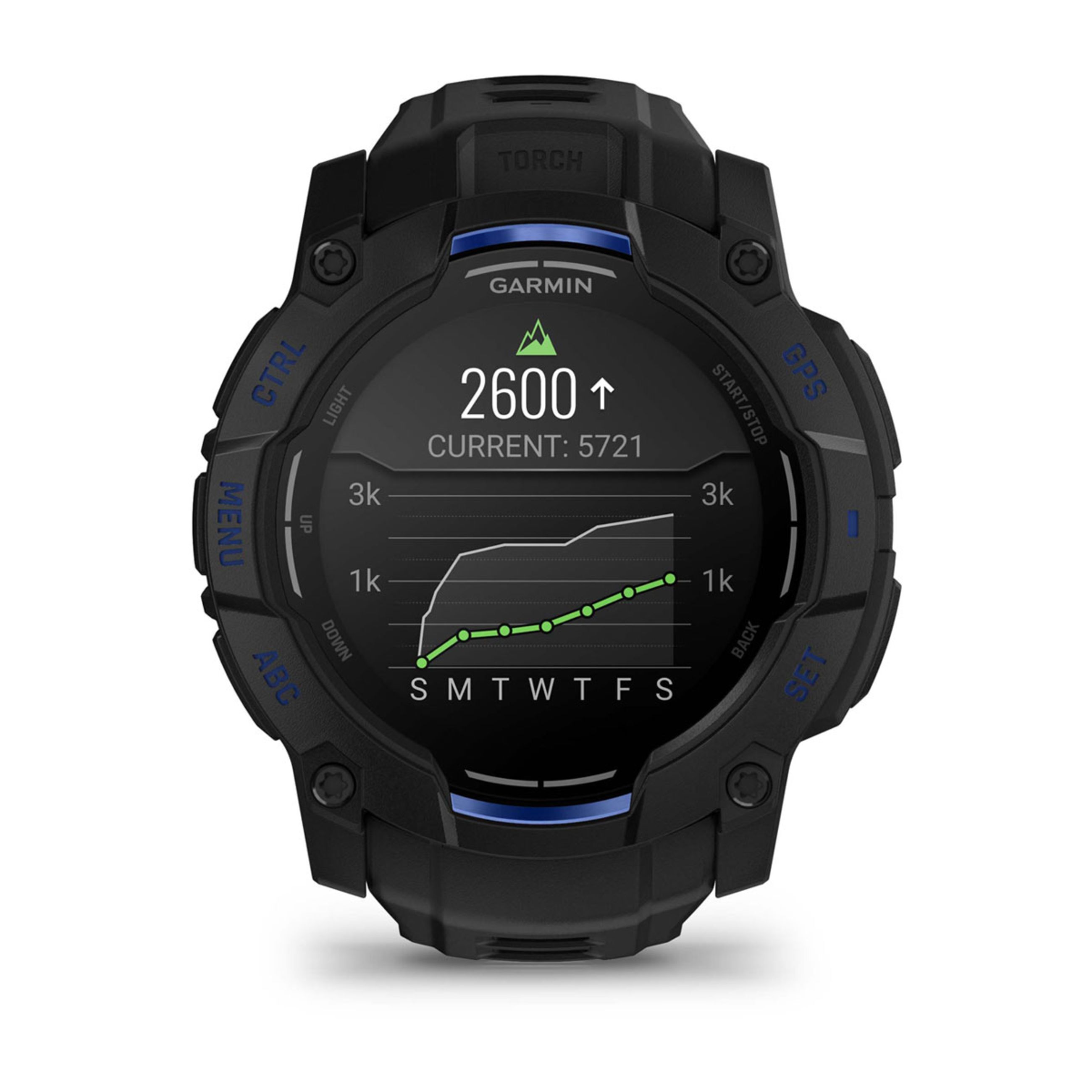 Instinct E – 45 Mm - Black With Black/Bolt Blue Band - Image 9